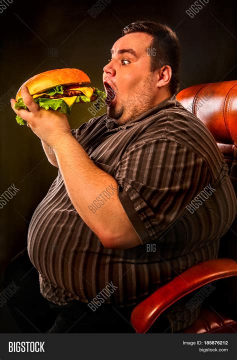 image of a fat man